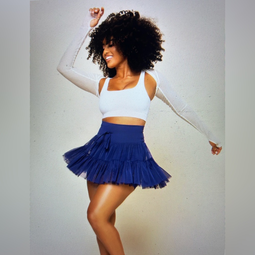 Popflex Pirouette Skort in Sapphire XS
